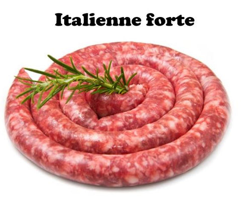 Saucisse bœuf italienne forte